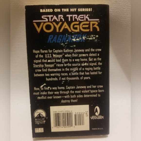 Star Trek Voyager: Ragnarok paperback - Picture 5 of 5